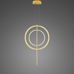 Lampa wisząca Linea No.5 60/40cm złota 4k (LA087/2P_60_40_100_4k_gold) - ALTAVOLA DESIGN