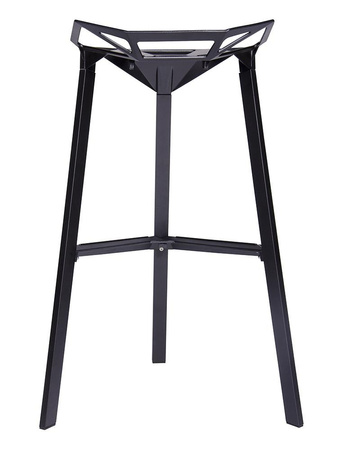 Krzesło barowe SPLIT PREMIUM czarne - aluminium (BS-363.BLACK) - King Home
