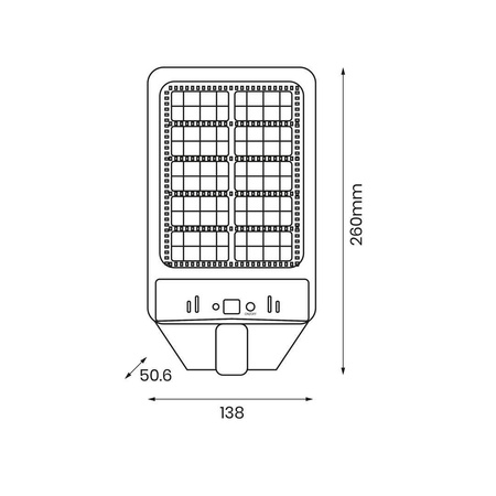 Latarnia Solarna Kers 50W 500lm 6500K (EKO0545) - Eko-Light