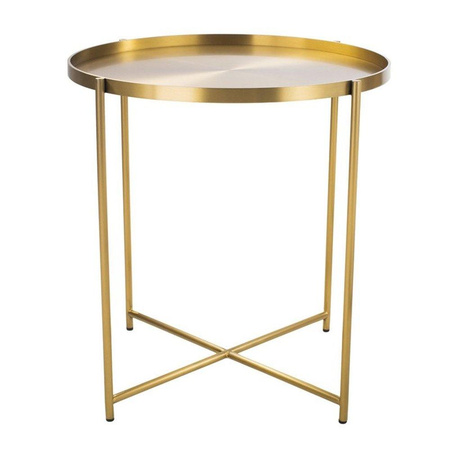 Stolik kawowy MOON mosiądz (DP-F80 brass) - Moos Home