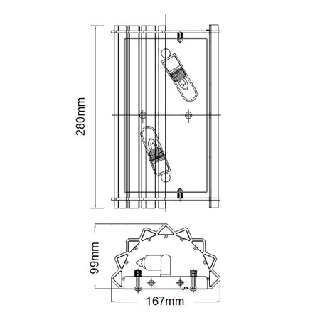 Kinkiet Crystal Skye (KL-CRYSTAL-SKYE2) - Elstead Lighting