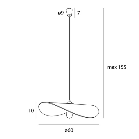 MAXLIGHT P0581 SŁOMIANA LAMPA WISZĄCA NAP