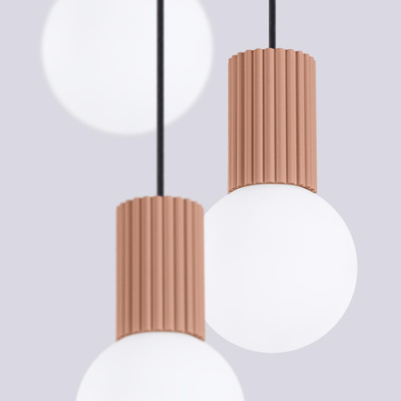 Lampa wisząca HALO 3P mocca (SL.1735) - Sollux Lighting