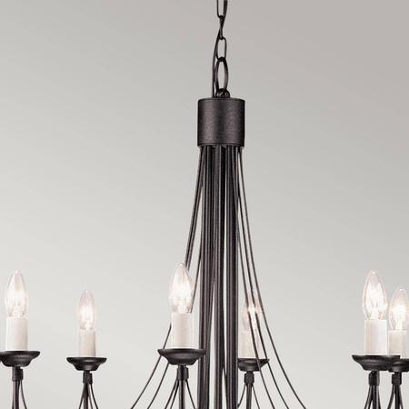 Żyrandol Carisbrooke (CB8-BLACK) - Elstead Lighting