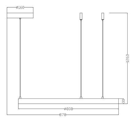 Lampa wisząca Midway duża złota LP-033/1P L GD Light Prestige