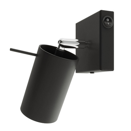 Kinkiet RING czarny z włącznikiem (SL.1049) - Sollux