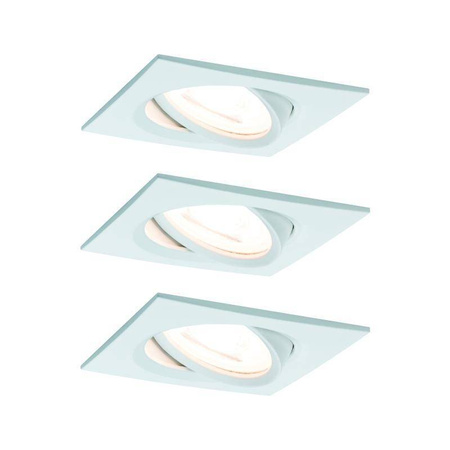 Zestaw Oprawa wbudowana Nova Coin ruchoma LED 3x6,5W 2700K 230V Biały Mat/Aluminium (PL93454) - PAULMANN