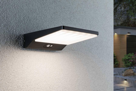 Oprawa elelewacyjna RONEA LED 12W czujnik ruchu 180x250mm 3000K IP54 230V ciemno szary aluminium (PL94332) - PAULMANN