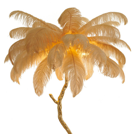 Lampa podłogowa EMU pióra beżowe 150 cm (ST-DN128-F beige) - Step into Design