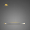 Lampa wisząca Ledowe Okręgi No.1 100cm 3k złota ściemnialna (LA073/CO_100_in_3k_gold_dimm) - ALTAVOLA DESIGN