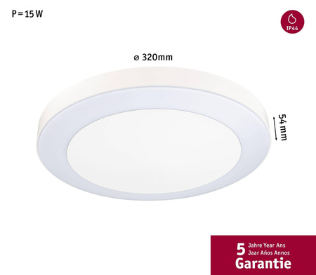 Plafoniera CIRCULA 14W 3000K IP44 230V biały / tworzywo sztuczne (PL94528) - PAULMANN
