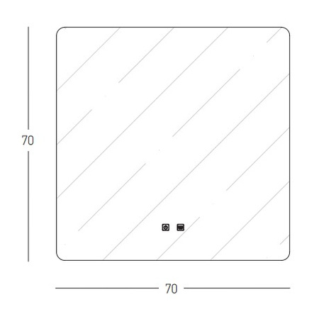 LED MIRROR 40W 4000K ROUND (22069 Zambelis) - Zambelis