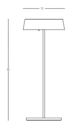 OUTDOOR PORTABLE TABLE LIGHT 2.2W BLACK (E289 Zambelis) - Zambelis