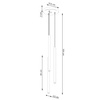 Lampa wisząca PASTELO 3P beżowa (SL.1515) - Sollux Lighting