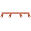 Plafon KARBON 4L ochra czerwona (SL.1641) - Sollux Lighting