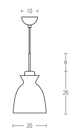 PENDANT LIGHT 1XE27 (180065 Zambelis) - Zambelis