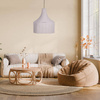 Lampa wisząca Boho bawełniana o wymiarach  38x38x142cm (102392) - DIJK