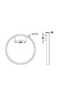 Kinkiet RIM Ø40 czarny (MOD058WL-L25B3K) - Maytoni