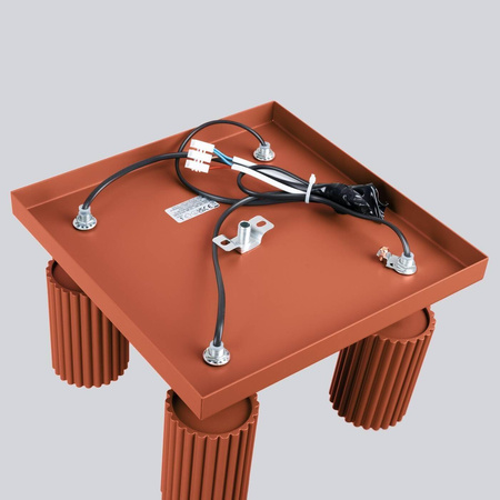 Plafon KARBON 4 ochra czerwona (SL.1640) - Sollux Lighting