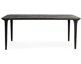 MaMaison stół jadalniany LAMINAR 200      czarny / drewno (MM001501100338) - MaMaison