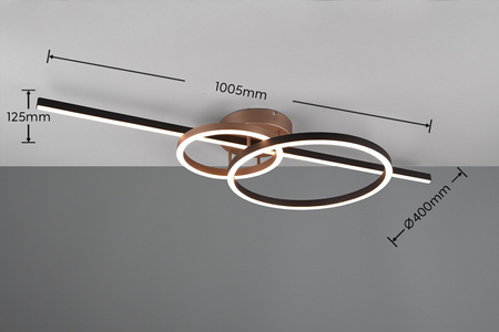 Geometryczna lampa przysufitowa MONTILLA (643010302) - Trio