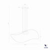 Lampa Wisząca NEBULA Kol. Chrome, Ø 70 cm (0076.31 CR) - Vivida