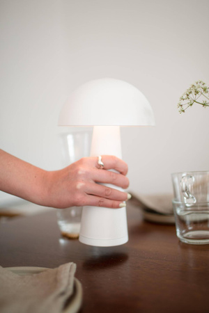 FUNGI Rechargeable Table Matt White B/O (108656) Markslojd