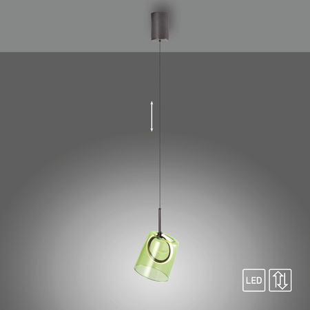 ZULA LAMPA WISZĄCA ZIELONY (2541-43) - Paul Neuhaus