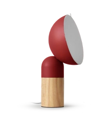 MAX Lampa biurkowa z możliwością jednorazowego ustawienia kąta świecenia oraz tekstylnym dyfuzorem . Przewód tekstylny czarny (LY04MAX/H36/R) - LYOMA