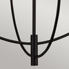 Żyrandol Sylvia - 4 źródła światła - Matowa czerń (ALM-SYLVIA4-BK-CL) - Elstead Lighting