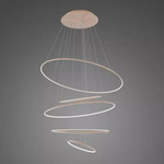 Lampa wisząca Ledowe Okręgi No.5 150cm 4k miedziana Dali (LA085/P_150_in_4k_copper_Dali) - ALTAVOLA DESIGN