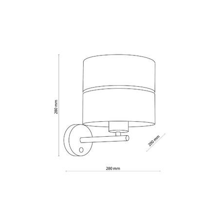 Kinkiet HILTON biało-złoty (4770) - TK Lighting