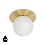 BORRA A mosiężna lampa ścienna / kinkiet z podwyższoną szczelnością IP44 (BRA120S0) - Ummo