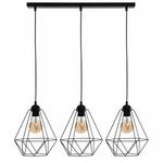 Lampa wisząca BASKET BLACK 3xE27 (MLP7215) - Milagro