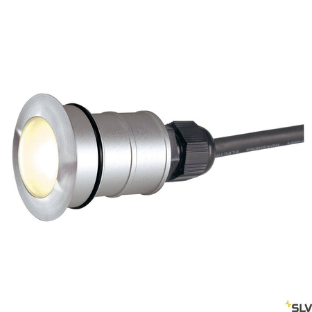 POWER TRAIL-LITE 42, zewnętrzna lampa gruntowa wpuszczana, LED, 3000 K, IP67, okrągła, stal nierdzewna 316 (228332) - SLV