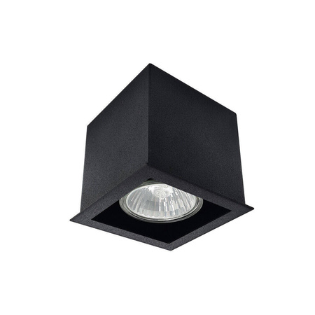 Plafon Cage out mini 1-1 - Czarny (70 mm)   (1078) - Brosline