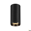 NUMINOS® CL PHASE L, wewnętrzna oprawa sufitowa natynkowa LED, czarna/czarna 2700 K 36° (1004315) - SLV