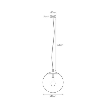 Lampa wisząca ALUR L (10733102) - Kaspa