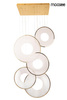 Kaskadowa lampa wisząca STARDUST złota (MSE1501100587) - Moosee