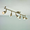 Lampa sufitowa Amalfi 6lt bar antique brass 35W (61001) - Saxby