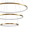 Lampa wisząca CIRCLE SLIM 40+60+80 LED złoty 40 cm + 60 cm + 80 cm (ST-10112P-3) - Step into Design