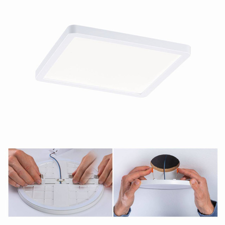 Plafoniera VariFit AREO LED 13W 1200lm 4000K 175x175mm IP44 230V biały matowy / tworzywo sztuczne (PL93042) - PAULMANN