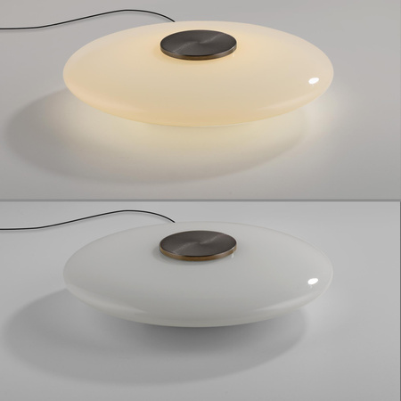 Szklana stołowa lampa z dotykowym ściemniaczem PURE VITRUM Brązowa (4080-34) - Paul Neuhaus