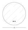 LED MIRROR 25W 4000K ROUND (22067 Zambelis) - Zambelis
