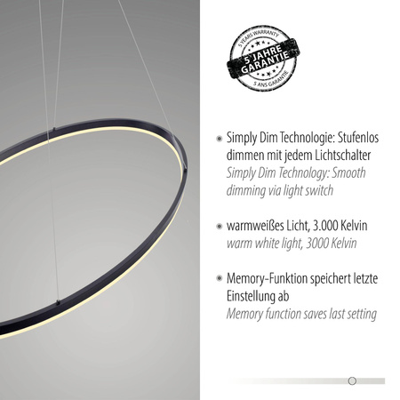 LAMPA WISZĄCA TITUS (2393-13) - Paul Neuhaus