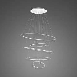 Lampa wisząca Ledowe okręgi No.5 Φ120 cm 3k biała dimm Altavola Design (LA085/P_120_in_3k_white_dimm) - ALTAVOLA DESIGN