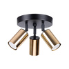 Plafon WINX 3P czarny/złoty (SL.1385) - Sollux Lighting