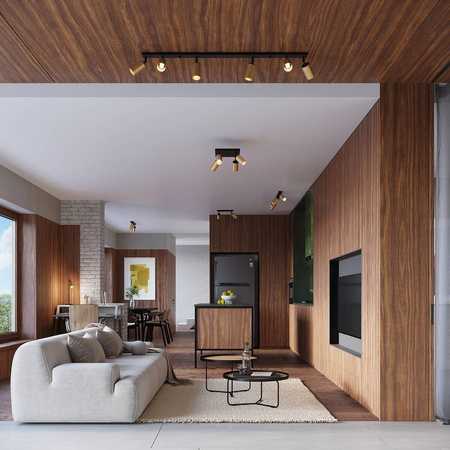 Kinkiet WINX czarny/złoty (SL.1382) - Sollux Lighting