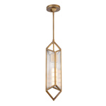 Lampa wisząca Cairo - 1 źródło światła - Vintage mosiądz (QN-CAIRO-1P-VBS-CR) - Quintiesse