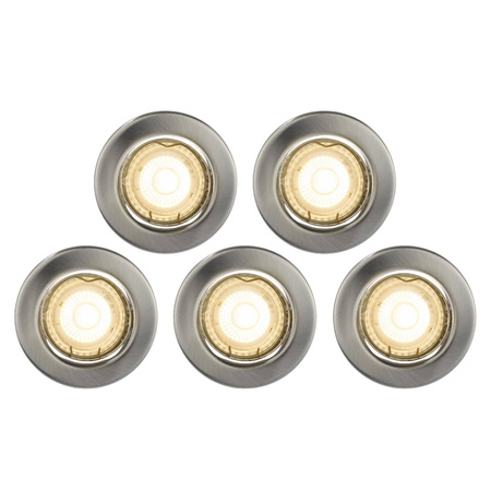 Oprawy podtynkowe CANIS Nordlux GU10 50W Metal Szczotkowany nikiel